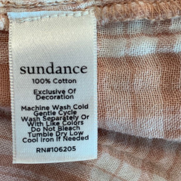 Sundance Pink Plaid Elsie Gauze Top Size L - Picture 8 of 10